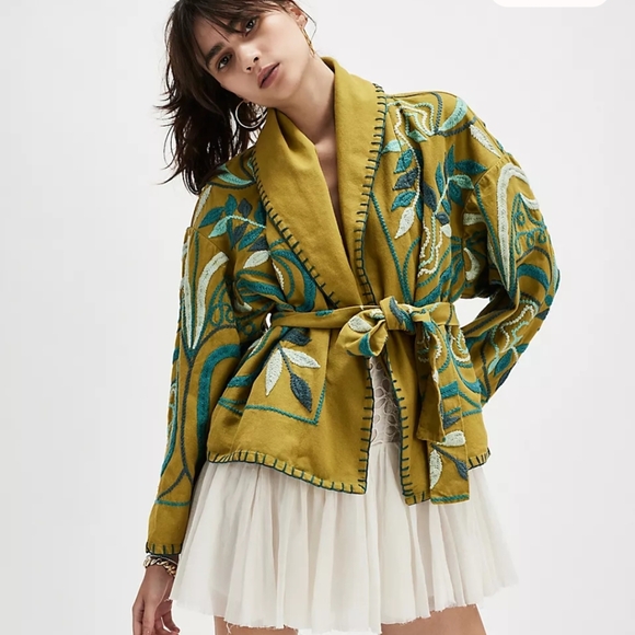 Free People Nori embroidered jacket NWT - Picture 3 of 8
